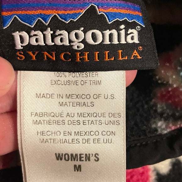 Patagonia Synchilla Manoa Floral Hawaiian T-Snap Fleece Pullover Size Medium - Picture 5 of 9